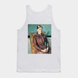 Madame Cezanne In A Yellow Armchair by Paul Cezanne Tank Top